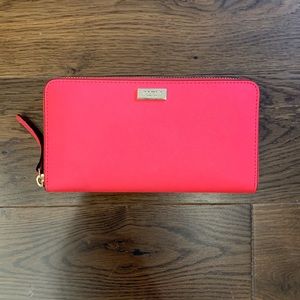 Kate Spade large zip around wallet